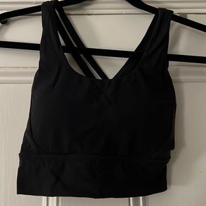 BuffBunny Black Rosa Sports Bra